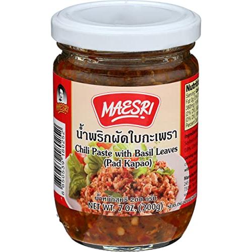Maesri Pad Kapao - Chilli Paste with Basil Leaves (200g)